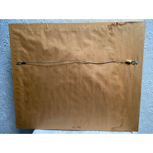 Gold 1960s Vintage Mid Century Still Life Oil Painting in Gold Gilt Frame For Sale - Image 8 of 10