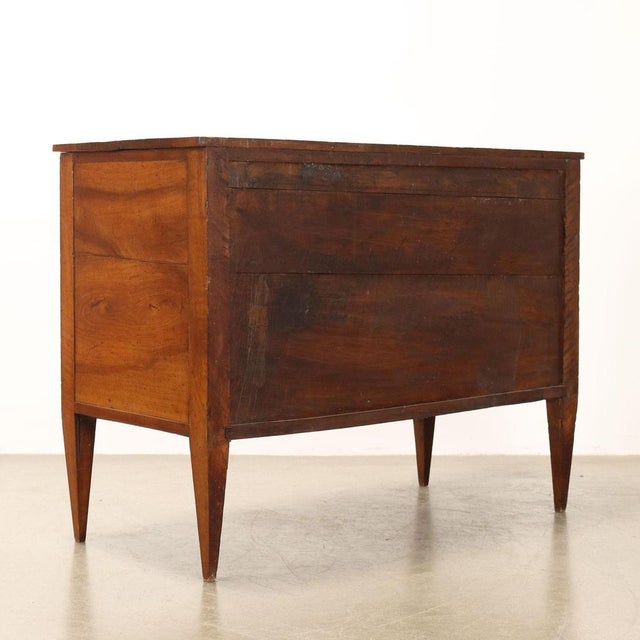 Brown Antique Chest of Drawers in Walnut For Sale - Image 8 of 9