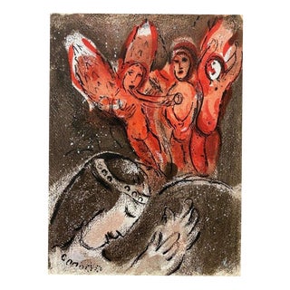 Marc Chagall, Sarah and the Angels, Lithograph For Sale