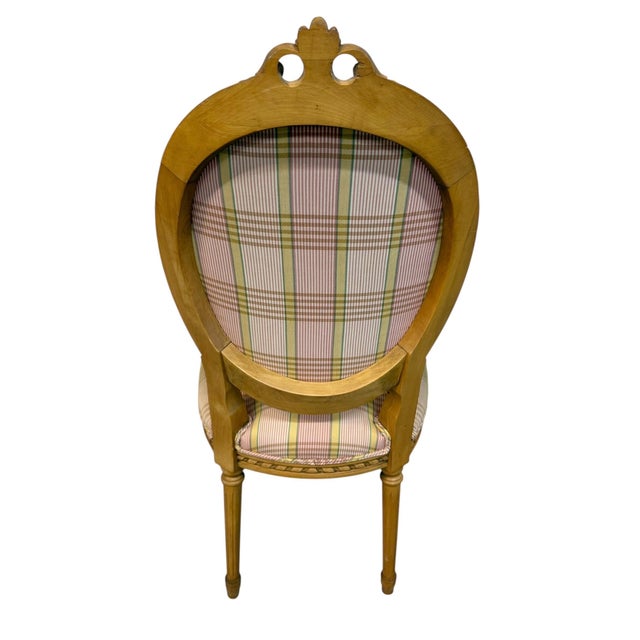 Vintage French Louie XVI Style Dining Chairs - Set of 6 For Sale In Philadelphia - Image 6 of 6