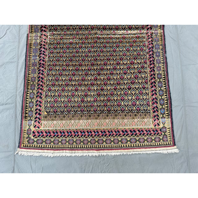 Vintage Baluch Mina Khani Camel Ground Tribal Rug - 6'10" X 5'0" For Sale - Image 4 of 12