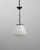 1920s French Art Deco Glass Pendant With Chrome Fitting For Sale - Image 16 of 18