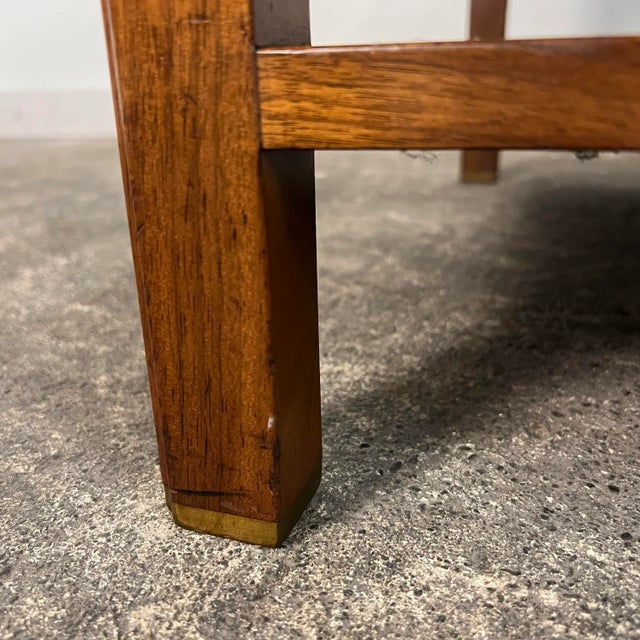 Edward Wormley for Dunbar Side Table With Rosewood and Brass Details For Sale - Image 11 of 12