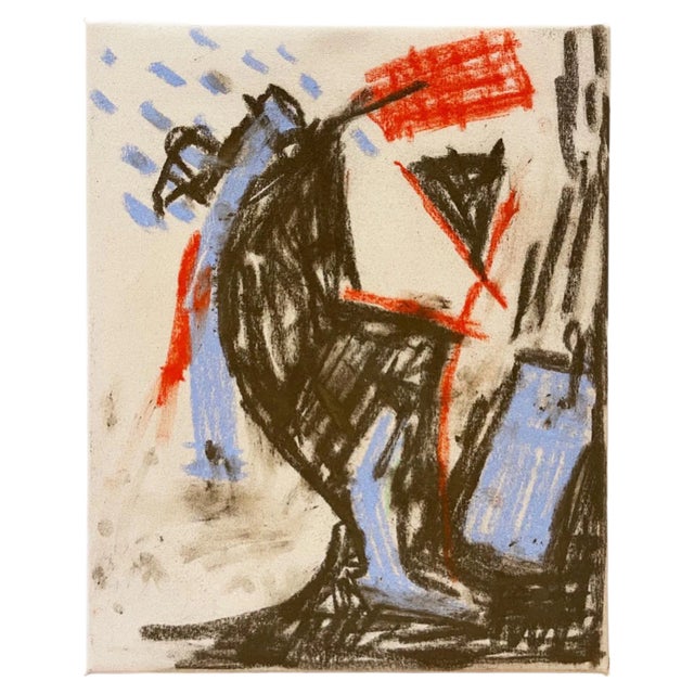 Emilie Voirin, Sprinkles Escape, Abstract Painting, Pastel on Canvas For Sale