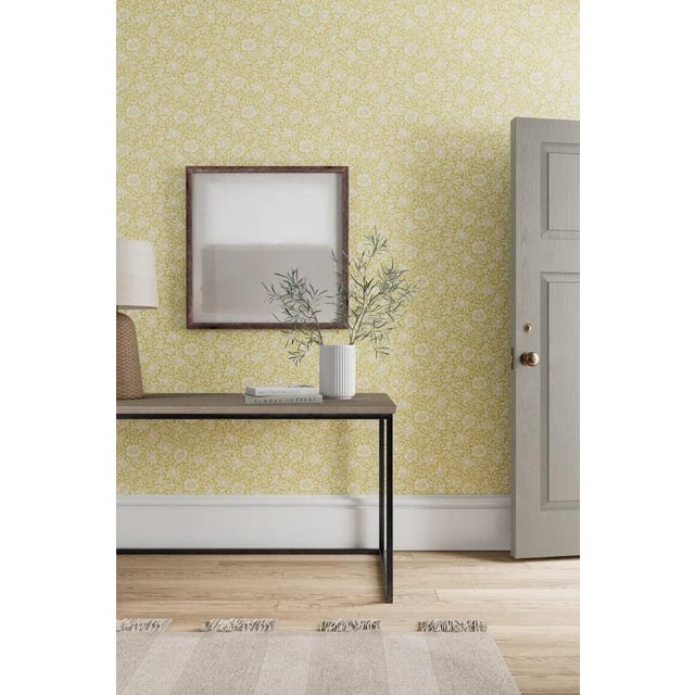 Produced in 1879 Kate Faulkner‚Äôs small-scale all-over design of elegant hibiscus (mallow) flowers reflects the natural...