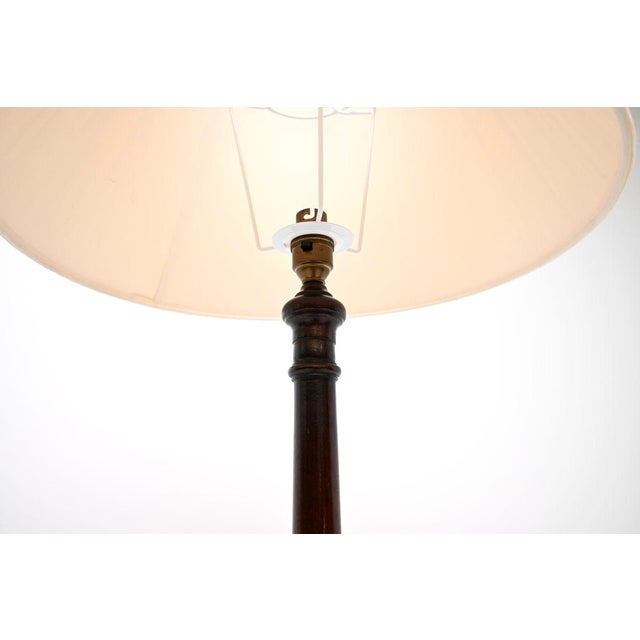 Wood Antique Chippendale Style Floor Lamps, 1910, Set of 2 For Sale - Image 7 of 10