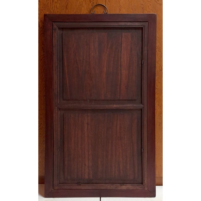 Early 20th Century Chinese Framed Porcelain Buddhist Temple Plaque Bodhisattva Chenrezig For Sale - Image 5 of 5