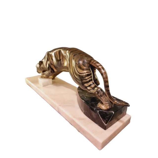 Art Deco Figure Pouncing Tiger, 1920s For Sale - Image 6 of 8