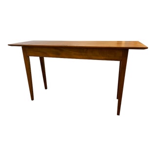 Custom Made Tiger Maple Console Table For Sale