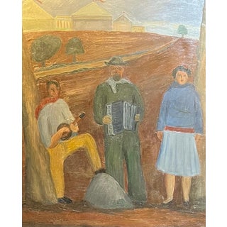 Jean Verdier, Circus Performers, Oil on Canvas For Sale