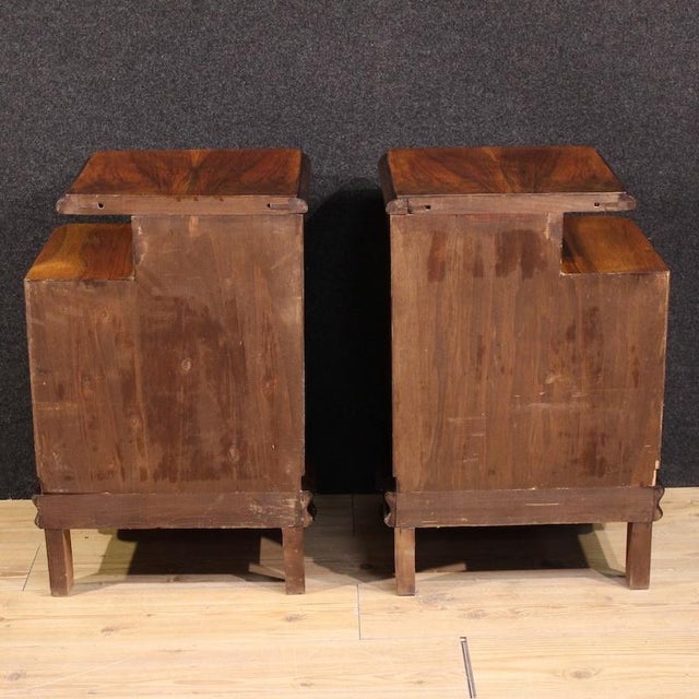 20th Century Italian Bedside Tables, 1950s, Set of 2 For Sale - Image 10 of 13