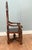 Wood Jacobean Revival Hall Throne Armchairs in Carved Oak, 1890s, Set of 2 For Sale - Image 7 of 9