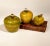 Figurative Marble Onyx Apples Paperweights Set 3 For Sale - Image 3 of 6