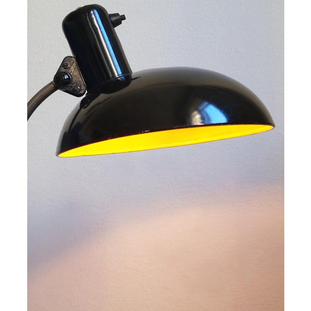 Original, professionally rewired and fully working antique Austrian industrial desk lamp designed by Bauhaus designer...