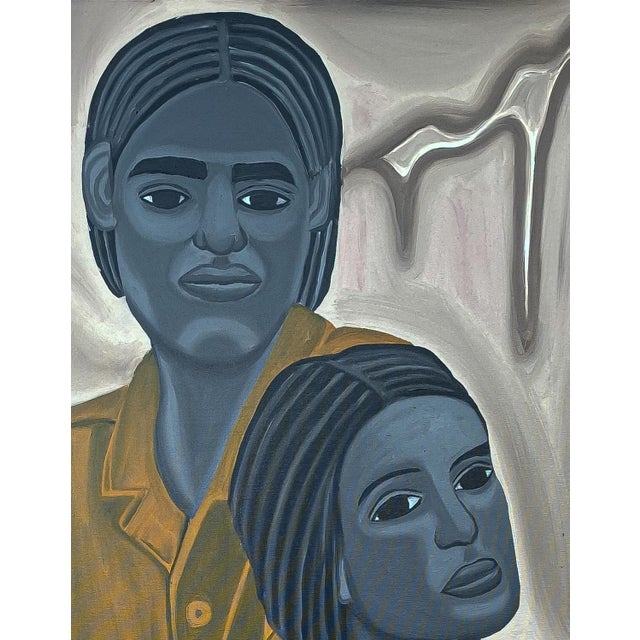 "Threesome of Truth", Oil on Canvas Painting by Olayinka Salami For Sale - Image 4 of 5