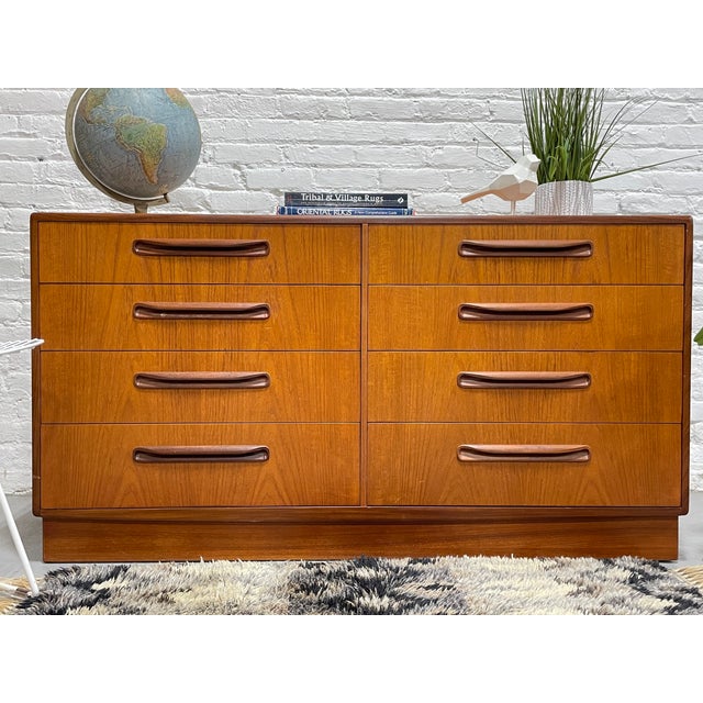 Wood Mid Century Modern Teak Double Dresser by G-Plan, C. 1960's For Sale - Image 7 of 12