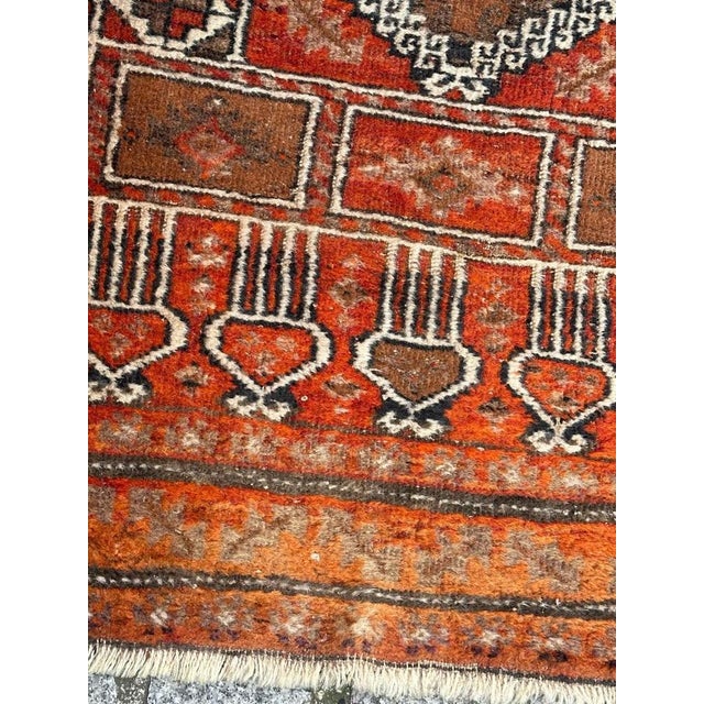 Turkmen Baluch Rug, 1950s For Sale - Image 4 of 18