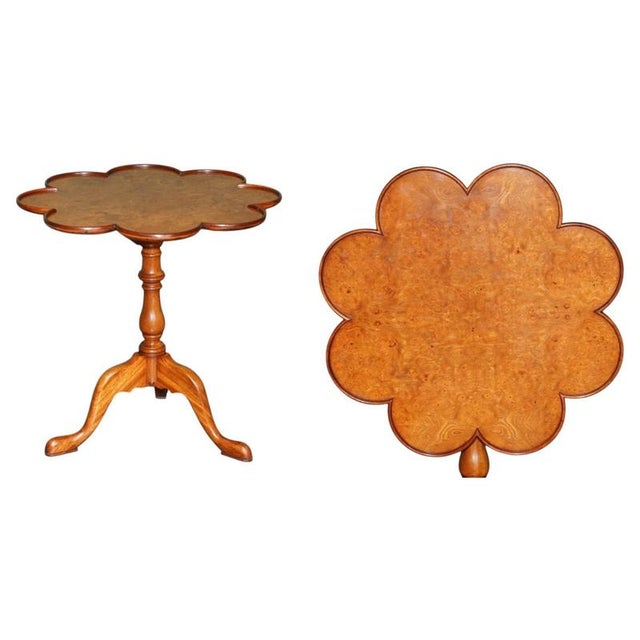 Antique Pollard Oak Tripod Birdcage Dining Table after Thomas Chippendale For Sale - Image 17 of 17