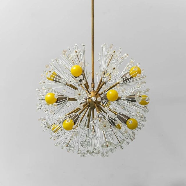 Sputnik Flocon 12-Light Chandelier, 1960s For Sale - Image 11 of 11
