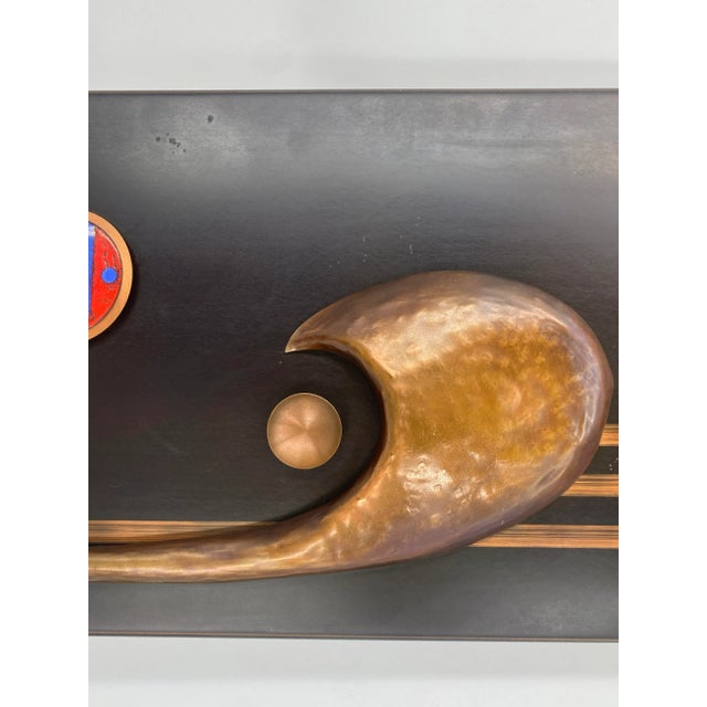 Metal Large Mural Relief from Gebr. Kupfer, 1970s For Sale - Image 7 of 16