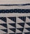 Folk Art 19thc Mounted Blue & White Flying Geese Mounted Crib Quilt For Sale - Image 3 of 7