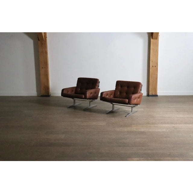 Mid-Century Modern Caravelle Lounge Chairs from Paul Leidersdorff, Denmark, 1965, Set of 2 For Sale - Image 3 of 13
