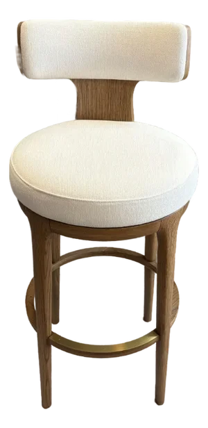 Rh Ligné High Back Swivel Bar Stool — Single