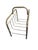 Vintage Brass Magazine Rack | Hollywood Regency Tubular Metal Newspaper Holder For Sale In Dallas - Image 6 of 7