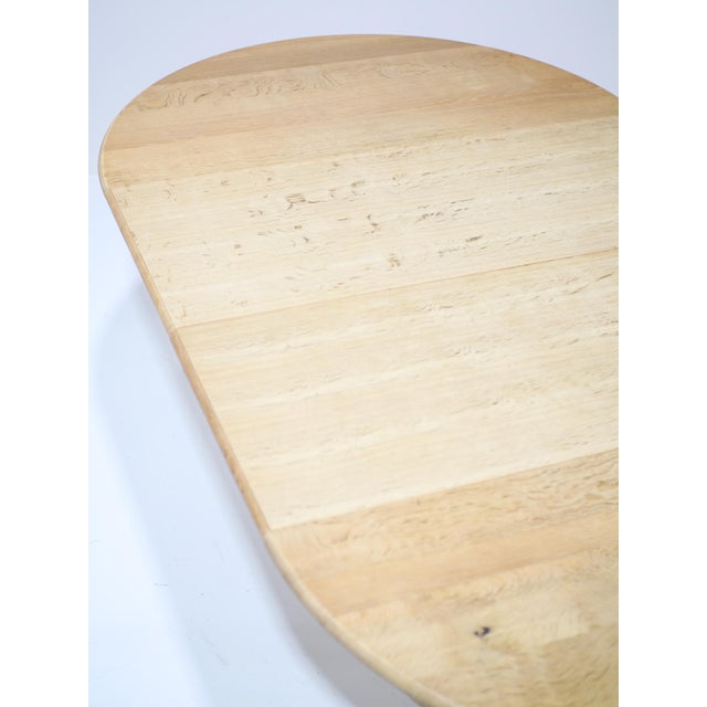 Extendable Round Dining Table in Oak by Kjaernulf, 1960s For Sale - Image 17 of 18