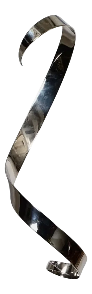 Stainless Steel "Ribbon" Sculpture by E. David Hershler