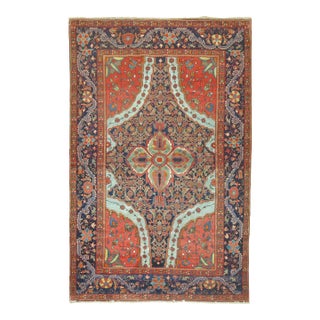 Dramatic Antique Zabihi Collection Persian Mishan Malayer Rug - 4'3" x 6'3" For Sale