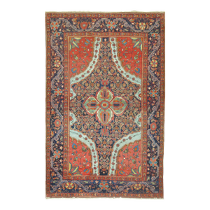 Dramatic Antique Zabihi Collection Persian Mishan Malayer Rug