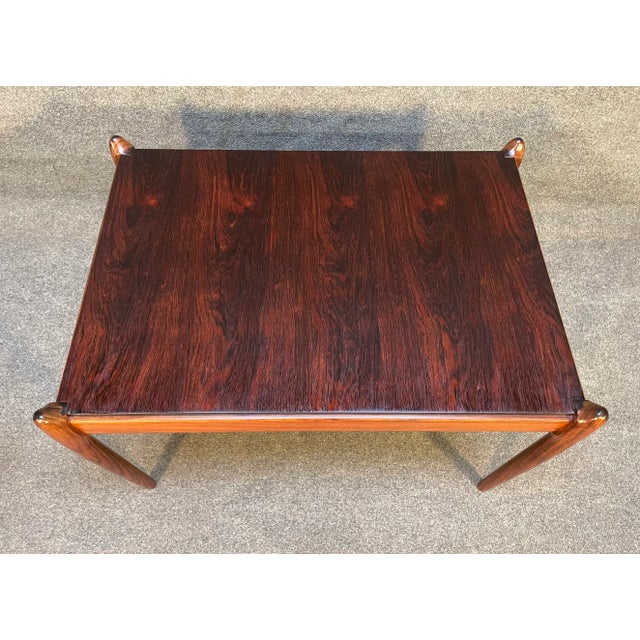 1960s Vintage Danish Mid Century Modern Rosewood Side Table Model 78a by Niels O. Moller For Sale - Image 5 of 10