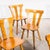 1950s Classic Regional Alsace Blonde Dining Chair, 1950s, Set of 6 For Sale - Image 5 of 8