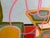 Large Contemporary Abstract Acrylic Painting – Pink Linear & Geometric Expressions For Sale - Image 11 of 11