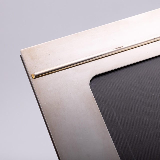 1920s Vintage Italian Silver Plated-Photograph Frame from Gucci, 1920s For Sale - Image 5 of 10