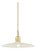 Mitzi Leanna 18.25 in. 1 Light Pendant in Aged Brass and Soft Cream Finish For Sale