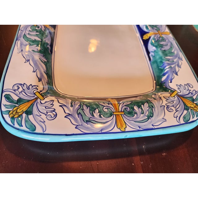 Ceramic Beautiful Vintage Deruta Ceramic Platter For Sale - Image 7 of 8