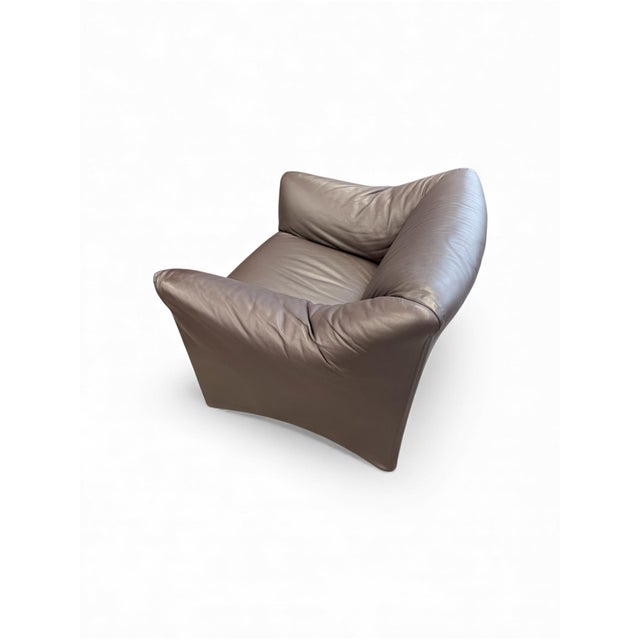 Postmodern Tentazione Leather Chair by Mario Bellini for Cassina, 1970s For Sale - Image 3 of 10