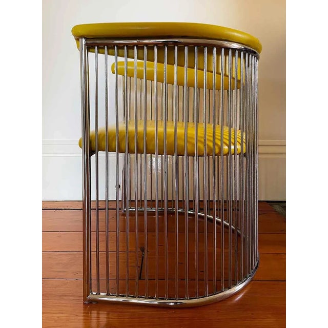 Mid-Century Modern Armchair Mid Century Chrome - Warren Platner Style For Sale - Image 3 of 4