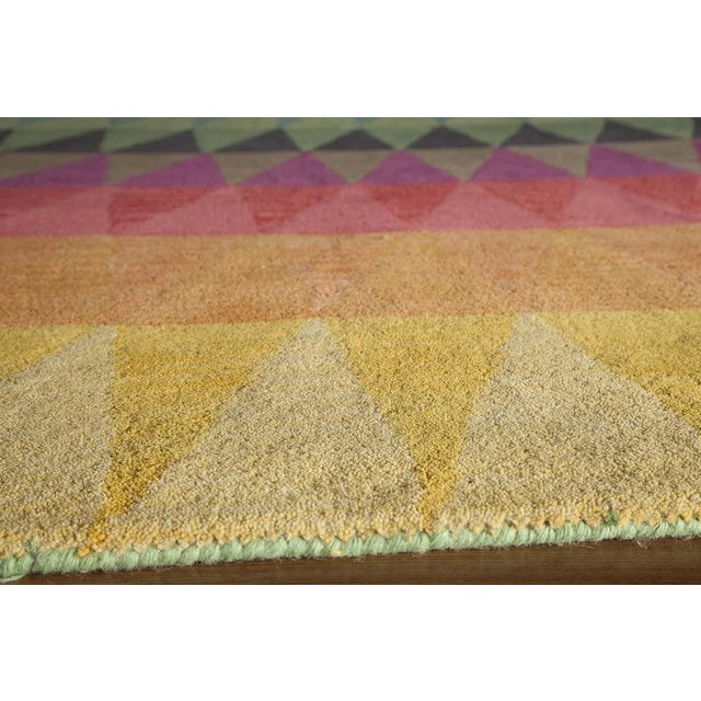 Contemporary Contemporary Momeni Delhi Hand Tufted Multi Red Wool Runner - 2'3" X 8' For Sale - Image 3 of 4