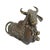 Antique brass Nandi bull figure from India. Beautiful aged patina and coloring. Symbolic traditional intricate decorative...