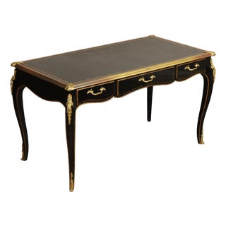 Baker Furniture Napoleon II Style Leather Top Writing Desk For Sale