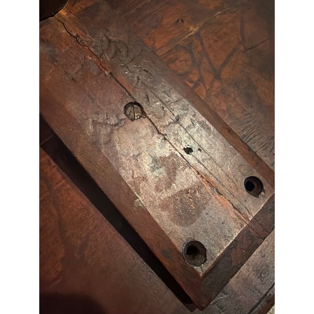 Sienna 18th Century American Federal Cherry Tripod Candle Stand Table For Sale - Image 8 of 18