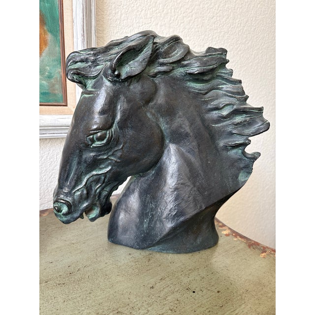 Austin Productions Vintage 1970s Sculptural Decor Horse Head For Sale - Image 4 of 7