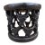 Vintage Tribal Carved African Hardwood Stool/Side Table For Sale