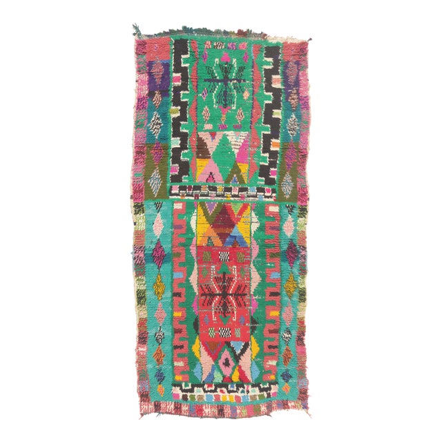 Vintage Azilal Moroccan Rug, 03'05 X 07'06 For Sale