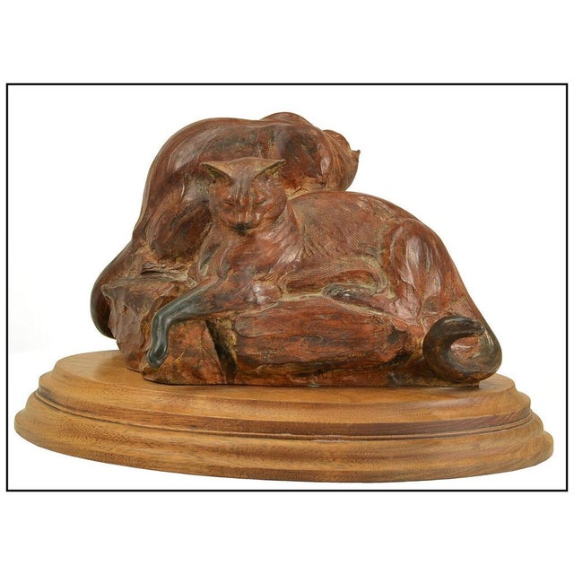 Figurative 1990s Slumbering Cats, Veryl Goodnight For Sale - Image 3 of 5