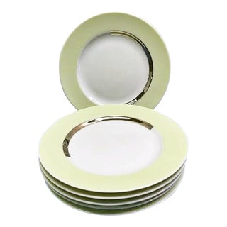 1990s Bernardaud Limoges Phoebe Fusion Salad Plates, Set of 6 For Sale