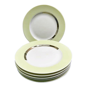 1990s Bernardaud Limoges Phoebe Fusion Salad Plates, Set of 6